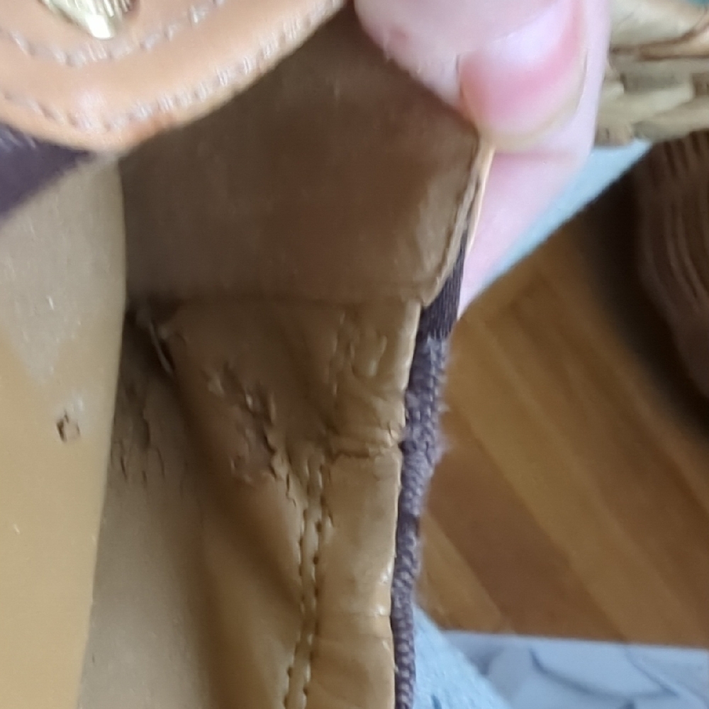 Coach Brown and Tan Two-Tone Flats with Elastic Fit - Picture 8 of 14